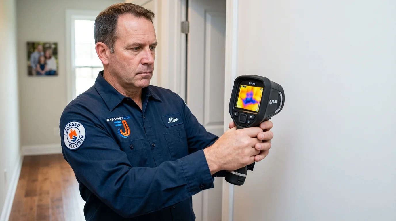 Thermal imaging leak detection by Johns Plumbing LLC in Horace